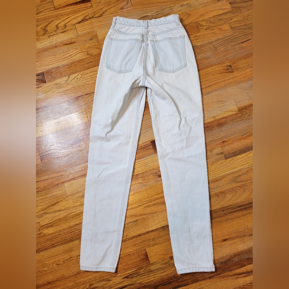 Vintage American Apperal Women's Light Blue Jeans Size 27 High-waisted - Picture 3 of 10